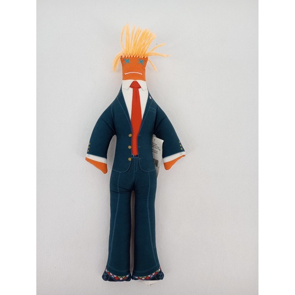 Dammitt Doll Other - Donald Trump MAGA Dammit Doll Plush Stress Relief Gag Gift Orange Blue 13" Tall